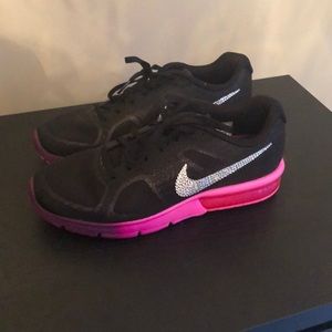 Blinged out Swarovski Nikes